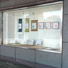 JR尼崎駅★墨彩画の展示会