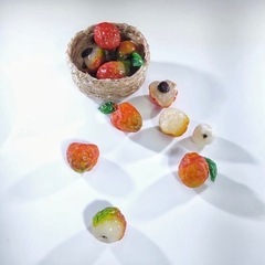 ◆瑞々しい◆単品◆ライチ ミニチュアフード ミニチュア ハンドメイドの画像