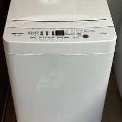 送料・設置込み　洗濯機　5.5kg Hisense 2019年