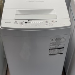 送料・設置込み　洗濯機　4.5kg TOSHIBA 2019年