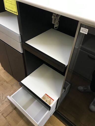  【FU373】★古賀家具 ブラウン×ホワイト レンジボード