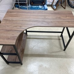 パソコンデスク　木目調　120x80