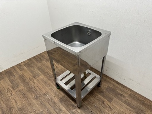 業務用　ステンレス　１槽シンク流し台　店舗　飲食店　厨房　W４５０ｘD４５０ｘＨ８００ｍｍ
