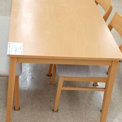 ☆ジモティ割あり☆ NITORI ダイニングセット 茶 H120×D78.5×W70.5