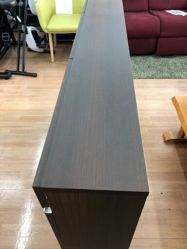 ▼値下げ▼カウンター 食器棚 キッチンカウンター ブラウン色 幅145cm?自社配送時?代引き可?※現金、クレジット、スマホ決済対応※