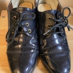 ネイビー 美品  靴   ローファー？ 23.5の画像