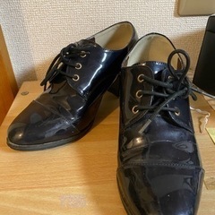 ネイビー 美品  靴   ローファー？ 23.5