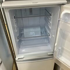 SHARP シャープ 137L冷蔵庫 2019年製 SJ-14E6-KW どっちも付け替えドア