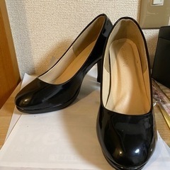 黒 パンプス 23.5 