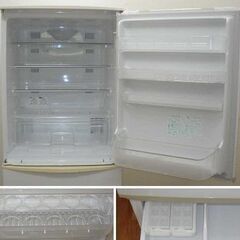 【無料】シャープ 冷蔵庫 3ドア 両開き(車の無い方は配送も相談のります)の画像