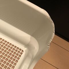ペット　犬用　壁付トイレメッシュトレー　ダークブラウンの画像