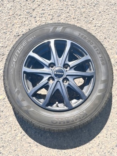 4本セット！軽自動車用ノーマルタイヤ付きホイール13インチ