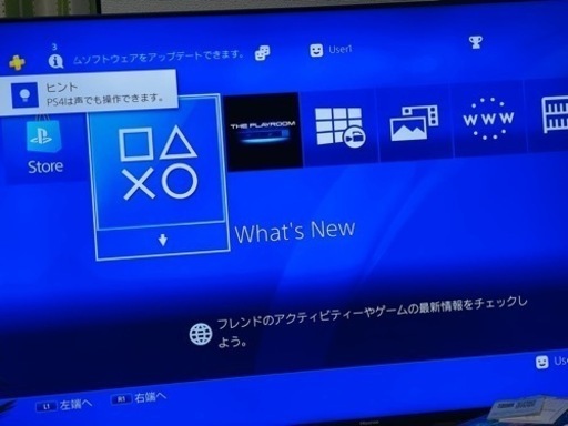 PS4本体と純正コントローラー