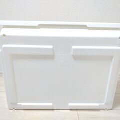 【美品】【東京都調布市】 衣装ケース 白 開閉式 収納ケース 中身取り出しやすい ホワイト 近隣地域限定配送の画像