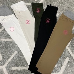 マタニティパンツ5点まとめ売り ミルクティーなど