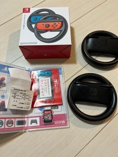 Switch マリオカート8デラックスセットジョイコンハンドル付
