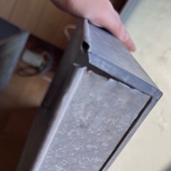 ブリキ製衣装ケース　収納ケース　レトロ　ビンテージ　家具の画像