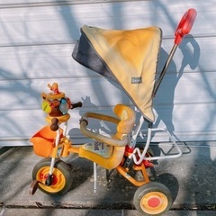 子ども用　三輪車　プーさん　ポップンカーゴ