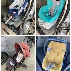 ◆4/29中の値下げ◆（中古）チャイルドシート3台＋ベビーカー1...