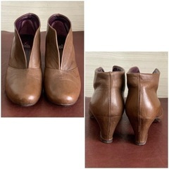 ビアリス【23㎝位】Vスリットブーティ☆クリーニングお手入れ済の画像