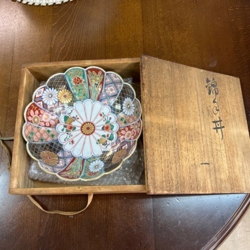 中深皿　大聖寺伊万里焼き　奇玉宝県之珍　65486