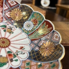 中深皿 大聖寺伊万里焼き 奇玉宝県之珍 65486