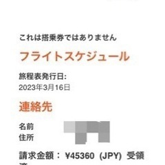 ジェットスター航空券　大人1枚子ども1枚　成田⇄関空