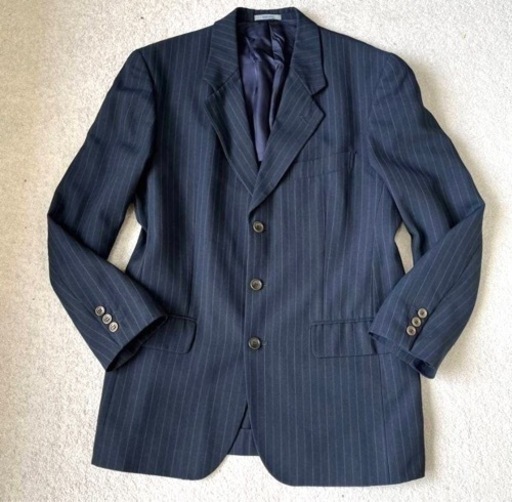 KENZO スーツ　セットアップ　ネイビー　ストライプ　３点セット