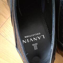 【新品同様】LANVIN ランバン 革靴 25.5CM シューズキーパー付の画像