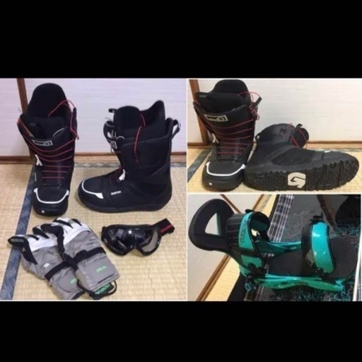 BURTON 3点セットスノーボード　ブーツ　ビンディング