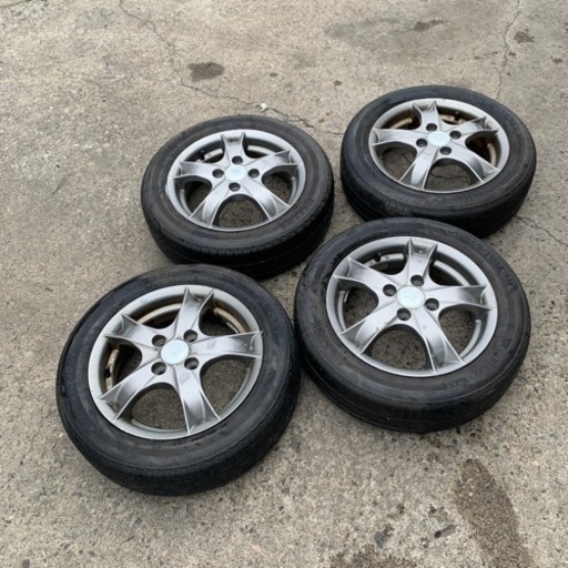 155/65R14 夏タイヤアルミ中古4本セット