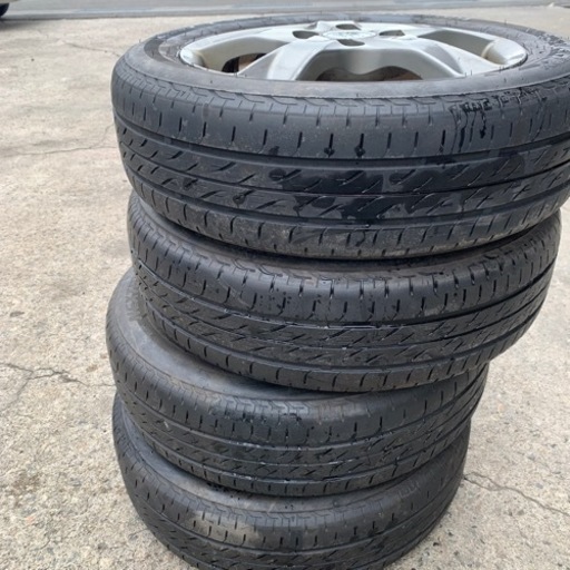 155/65R14 夏タイヤアルミ中古4本セット