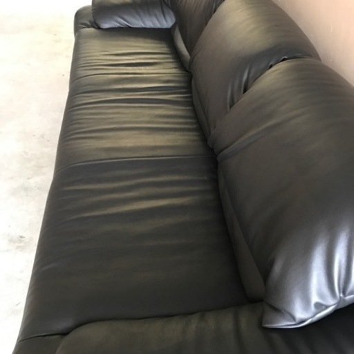 K2303-679  アサヒ家具3人掛けソファ 傷、汚れ有り