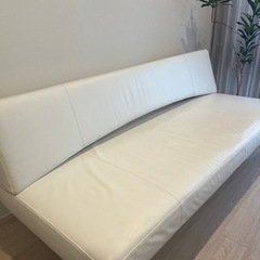 イタリア製　レザー　ソファ　白　BONALDO Pierrot の画像