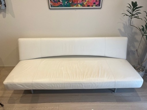 イタリア製　レザー　ソファ　白　BONALDO Pierrot