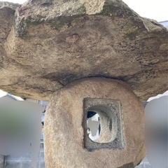 大型　石灯篭③ 天然石　国産　【引き取り限定】の画像