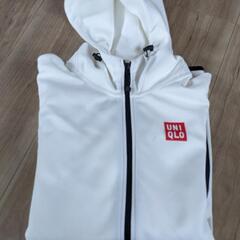 ユニクロ白パーカー　XXL　メンズ　美品　(お話し中)