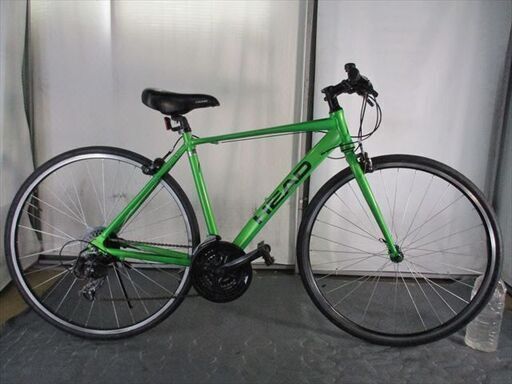 C592★22800円スタート★整備済み スポーツ中古自転車【クロス　タケダ　HEAD　グリーン49ｃｍ　アルミフレーム】