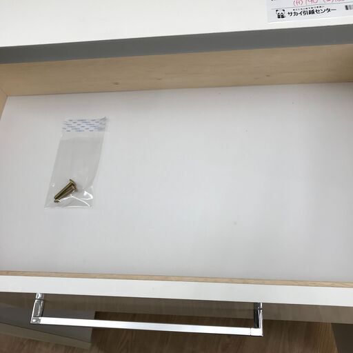 ★ジモティ割あり★  食器棚 ホワイト H190×W105×D45 クリーニング済み KJ1684