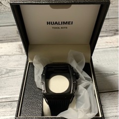 新品⭐️ケース付き⭐️HUALIMEI コンパチブル Apple Watch バンド ブラックの画像