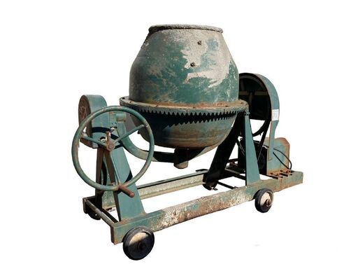 トンボ工業 日工 NGM-2.5 グリーンミキサー 70L コンクリートミキサー 工事 ドラム型 混練機 攪拌機 モルタル 車輪付き