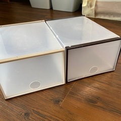 ダイソー　シューズボックス×19