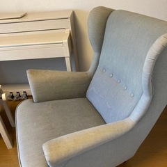 IKEA ソファー（1人掛け）グレーの画像