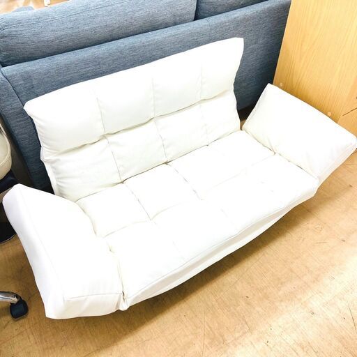 3・25ベルーナ ソファ 2人掛け ホワイト 家具