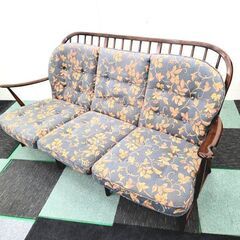 karimoku カリモク コロニアルソファ 木製ソファ アンティーク家具 3人