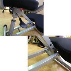 ニーリングチェア 背もたれ付き ブラック バランスチェア 姿勢矯正椅子