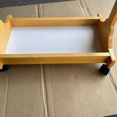 ハンガー ラック　木製　キャスター付き　の画像