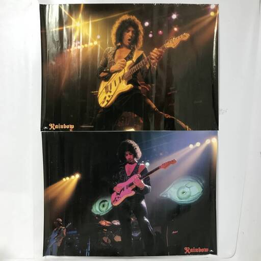 ut10/62　リッチー・ブラックモア（Rainbow)　ポスター　B2サイズ　二枚セット　ポリドール　polydor/その他　レインボー　洋楽①
