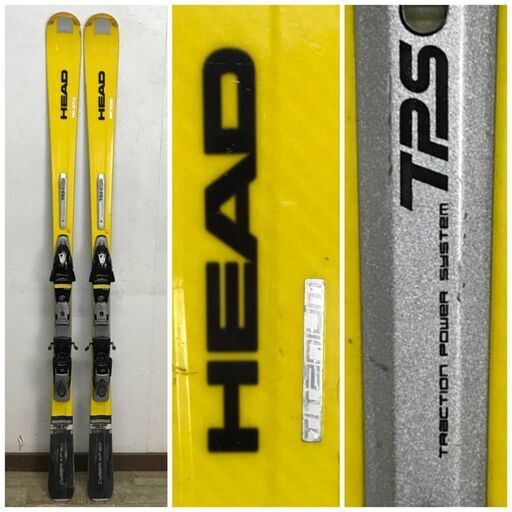 ut10/66　HEAD ヘッド TITANIUM CYBER XP 60 カービングスキー 長さ163センチ　ビンディング付き（TYROLIA FREE FLEX PLUS D8）※現状品