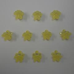 ⑤イエロー お花ミニヘアクリップ